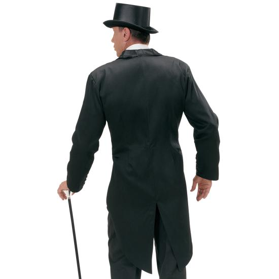 Frac Negro Forrado de Raso con Cuello  hombre