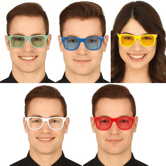 Gafas con cristales de color (5 colores distintos)