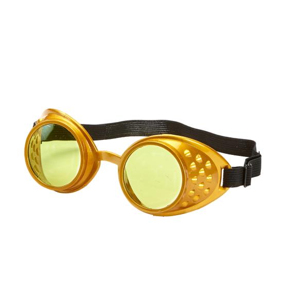 Gafas Steampunk doradas