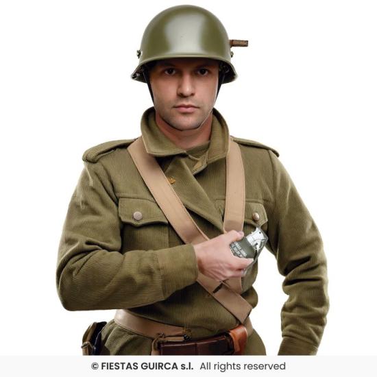 Granada con Luz y Sonido 10 cm – Accesorio Militar Realista para Disfraces de Soldado y Temáticas Bélicas