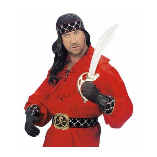 Guantes negros de Pirata sÍmil piel