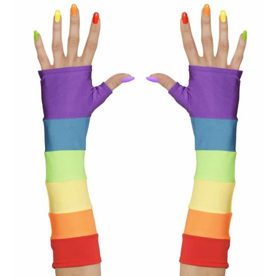 Guantes Sin Dedos Arcoiris
