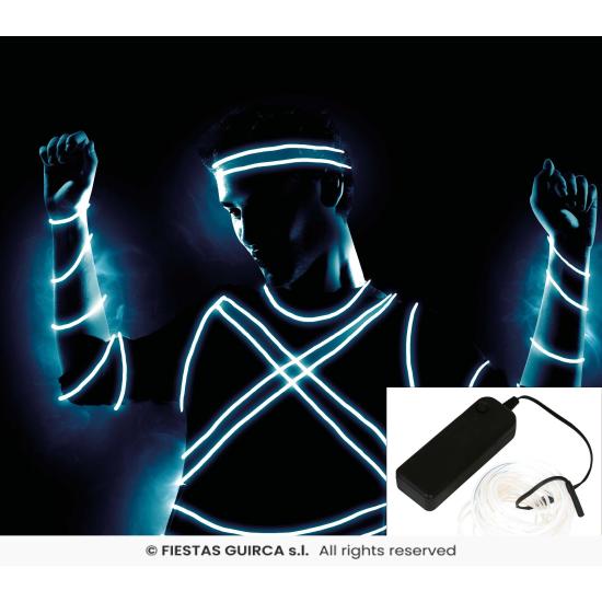 Hilo LED 5 Metros – Blanco y Azul