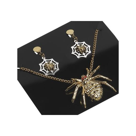 HALLOWEEN JUEGO ARAÑA PENDIENTES Y COLGANTE