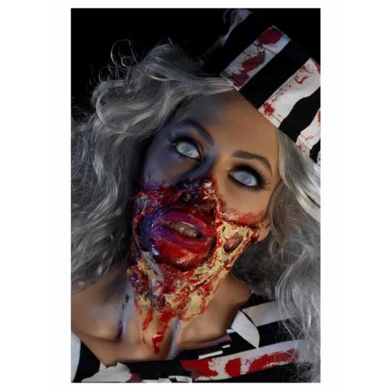 Kit zombi terrorífico con látex líquido Lujo