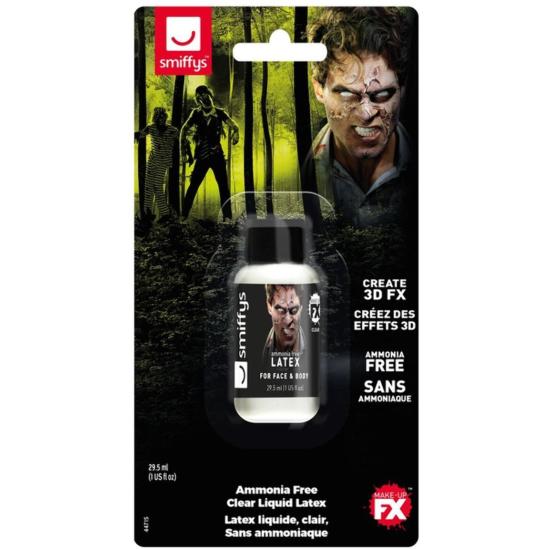 Látex líquido look zombi, sin amoniaco, Claro, 29.57ml
