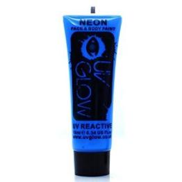 Maquillaje Facial & Cuerpo Fluorescente Oscuridad Azul