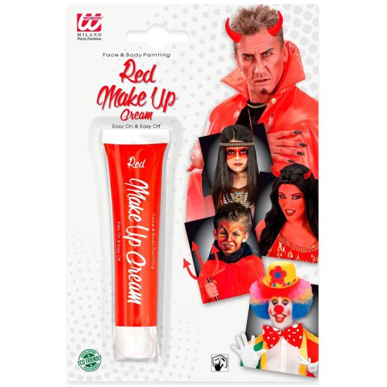 Maquillaje rojo facial tubo