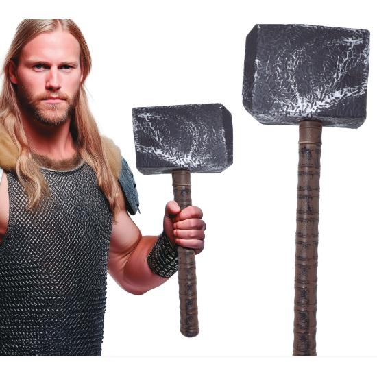 Martillo Vikingo de 53 cm - Complemento Épico para tu Disfraz