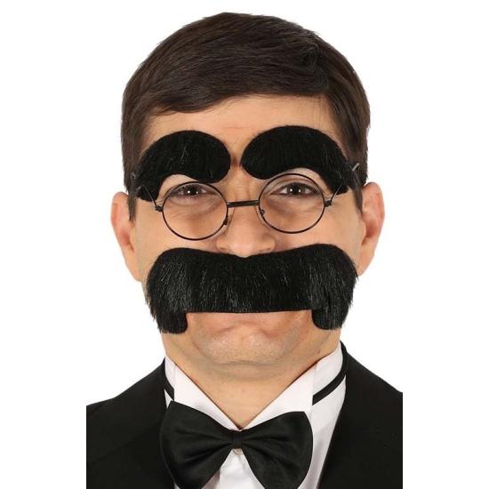 Maxi Bigote Negro y Cejas