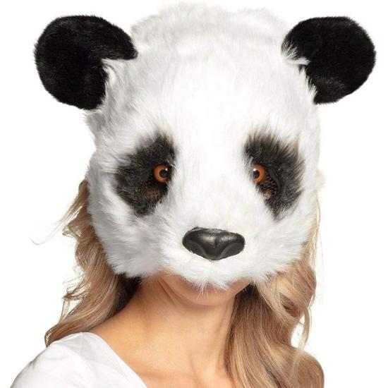 Media máscara de peluche de Panda