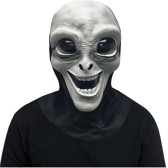 Máscara de extraterrestre sonriente adultos