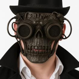 Máscara de Steampunk Gold