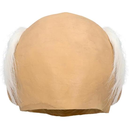 Máscara disfraz Viejo con Peluca.