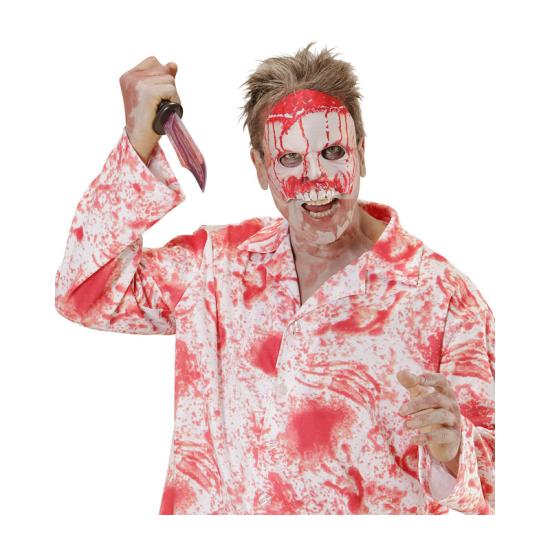 Máscara Psycho Ensangrentada en tejido sin Mentón