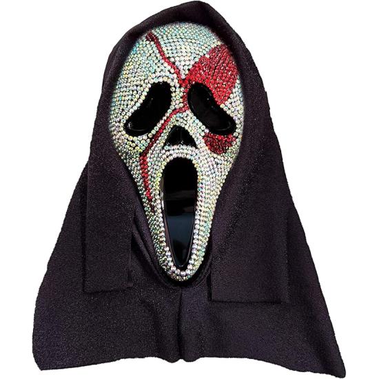 Máscara Sangrienta Ghost Face Bloody Bling – Terror con Brillo y Estilo