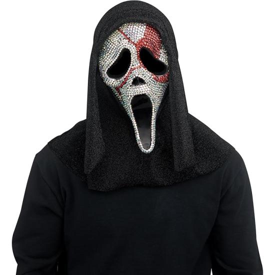 Máscara Sangrienta Ghost Face Bloody Bling – Terror con Brillo y Estilo