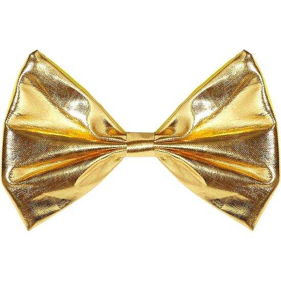 Pajarita Efecto Metálico Adulto Unisex color Oro