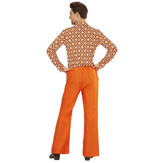 Pantalones de Hombre Años 70 Groovy Naranja