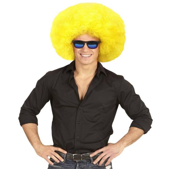 Peluca Afro Sobredimensionada color Amarillo