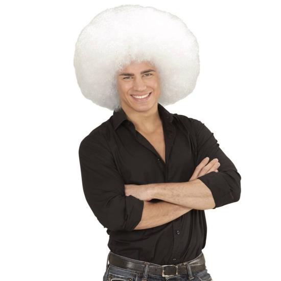 Peluca Afro Sobredimensionada color Blanca