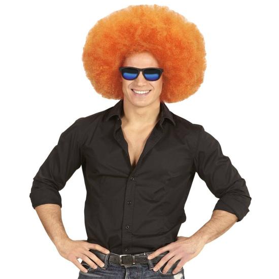 Peluca Afro Sobredimensionada color Naranja