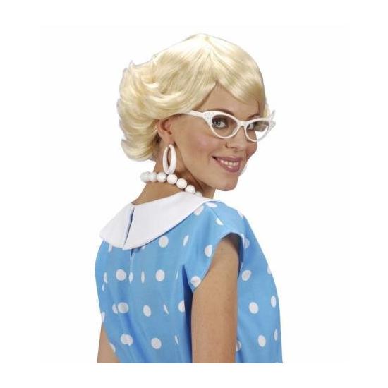 Peluca de los años 50 Rubia corta
