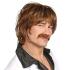 Peluca años 60 con bigote – Estilo retro para disfraces originales | Widmann