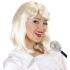 Peluca Cantante de los 70 Abba Rubia