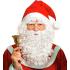 Peluca de Papá Noel con Gorro Rojo, Barba Maxi, Bigote y Cejas