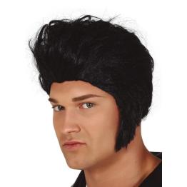 Peluca de Rockero Rey negra