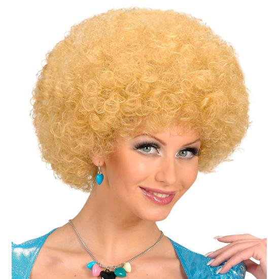 Peluca Maxi Afro Rubia extra
