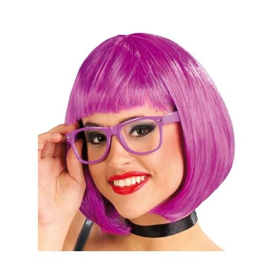 Peluca Media Melena Lila