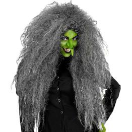 Peluca Peinado Gigante Gris: transforma tu look para Halloween o Carnaval