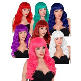 Peluca Rizada Larga Sara Colores surtidos