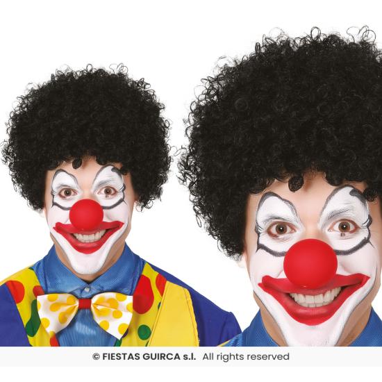 Peluca rizos negra para disfraces