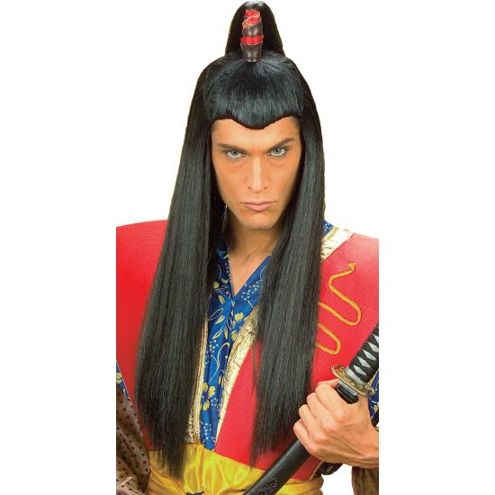 Peluca Samurai Negra larga
