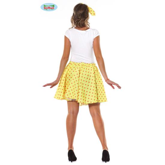 Set adulto Pin Up Falda amarilla  talla 42-44