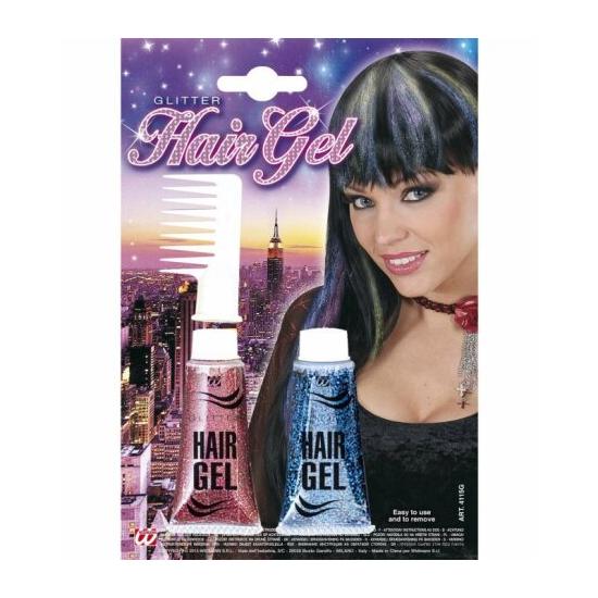 Set Gel Purpurina para Pelo con Peine