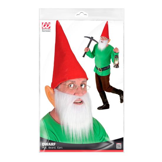 Set Gorro, Barba y Orejas para Enanos  Adulto
