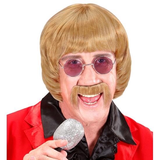 Set Peluca Años 60 “Music Man” – Rubia con Bigote y Gafas