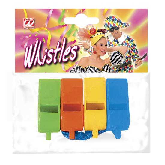 Silbatos de Colores Set de 4 und