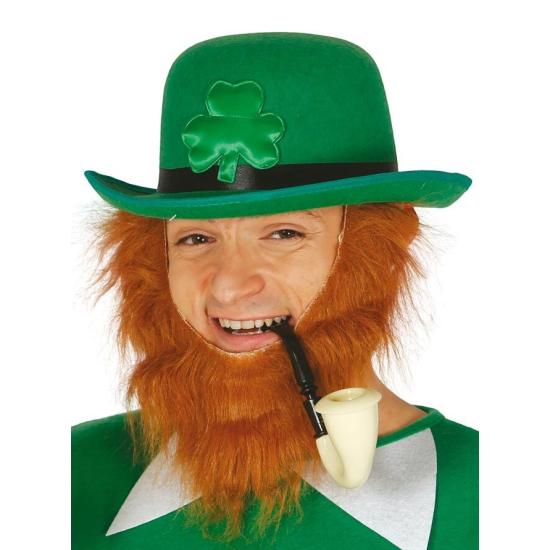 Sombrero Bombin Verde con Trebol