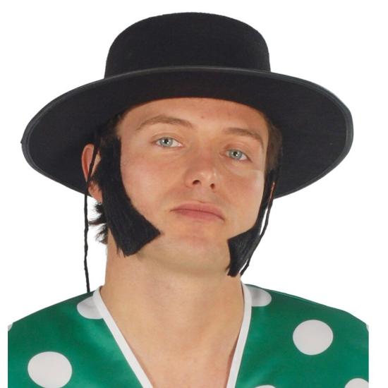 Sombrero Negro Cordobés con cordón para atar