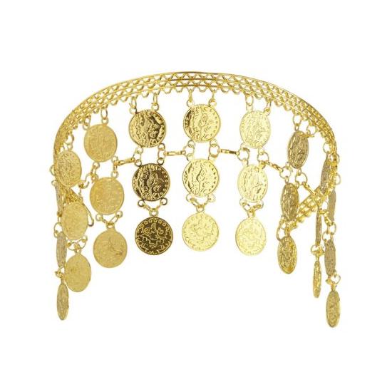 Tocado Monedas Doradas para Personajes.