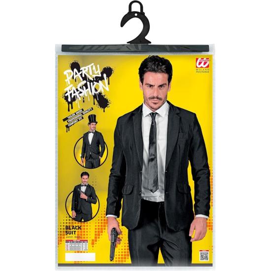 Traje de fiesta, negro, chaqueta y pantalón, showmen