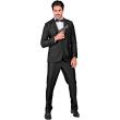 Traje de fiesta, negro, chaqueta y pantalón, showmen