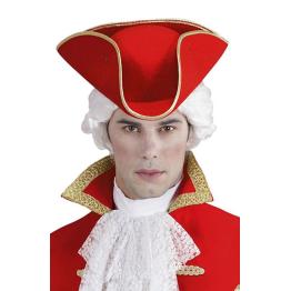 Tricornio Rojo de Época